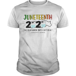 Juneteenth 2020 Toilet Paper Mask The Year When t-Shirt